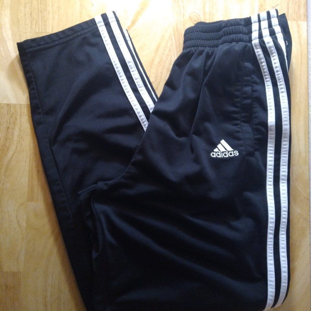 Vintage Adidas 3 Stripe Snap Sweatpants Joggers